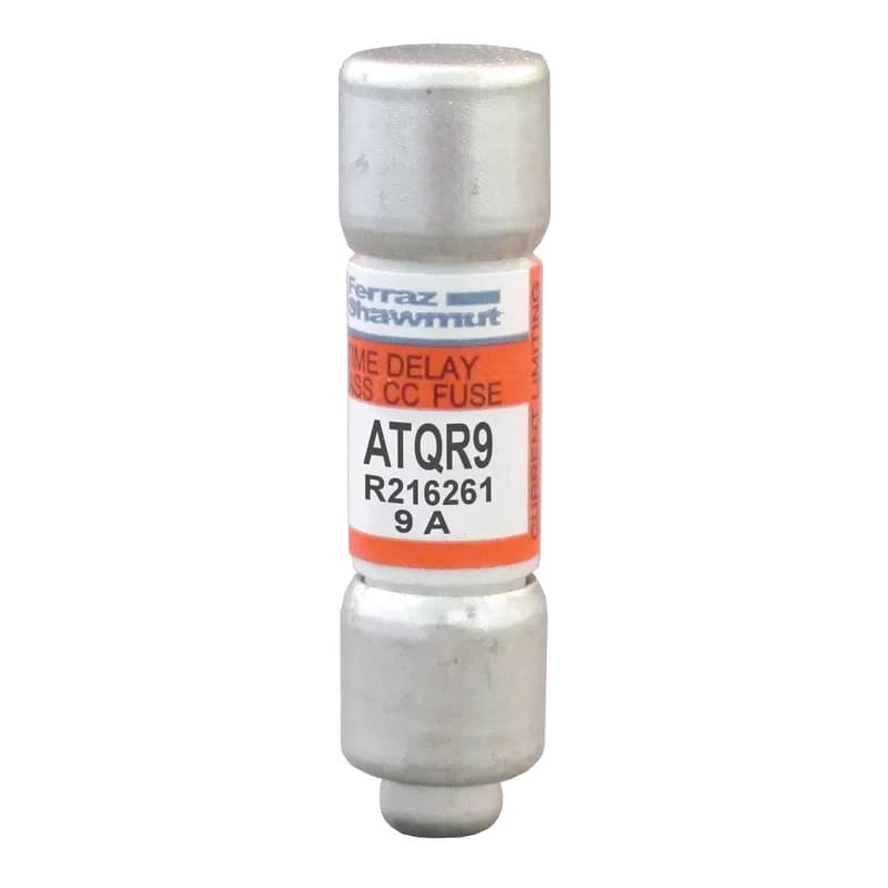 Mersen ATQR9 - Fuse ATQR - Class CC - Time-Delay 600VAC 300VDC 9A Ferrule Amp-Trap 2000®