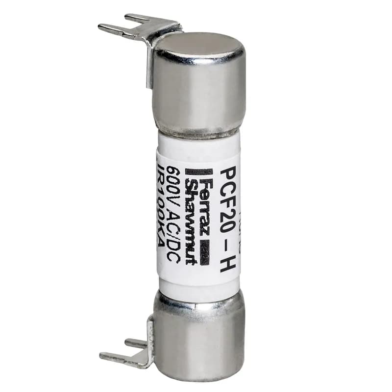 Fuse PCF - Midget - Fast-Acting 600VAC 600VDC 20A Double Hole Mount