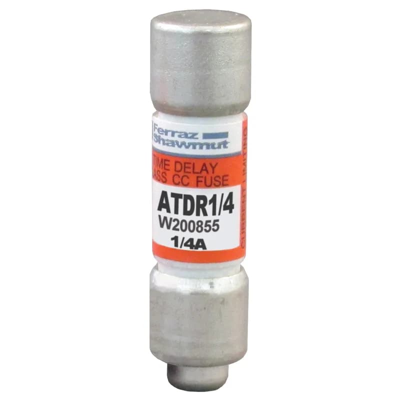 Fuse ATDR - Class CC - Time-Delay 600VAC 300VDC 0.25A Ferrule Amp-Trap 2000®