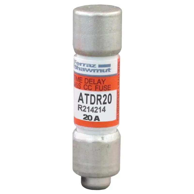 Fuse ATDR - Class CC - Time-Delay 600VAC 300VDC 20A Ferrule Amp-Trap 2000®