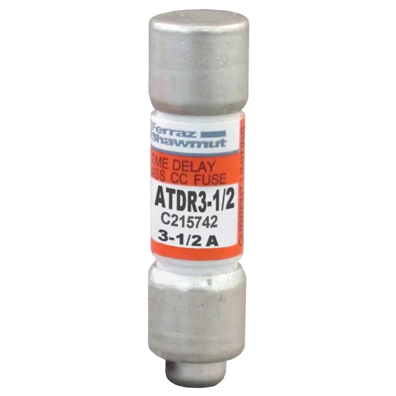 Mersen ATDR3-1/2 - Fuse ATDR - Class CC - Time-Delay 600VAC 300VDC 3.5A Ferrule Amp-Trap 2000®