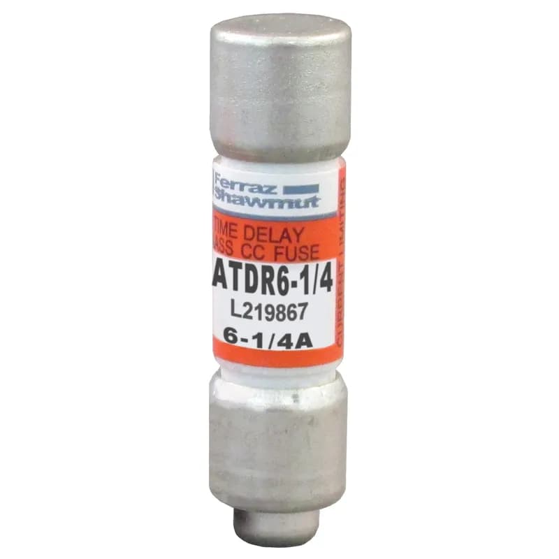 Fuse ATDR - Class CC - Time-Delay 600VAC 300VDC 6.25A Ferrule Amp-Trap 2000®