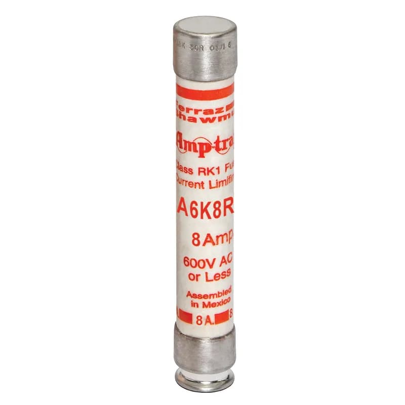 Fuse A6K-R - Class RK1 - Fast-Acting 600VAC 300VDC 8A Ferrule Amp-Trap®