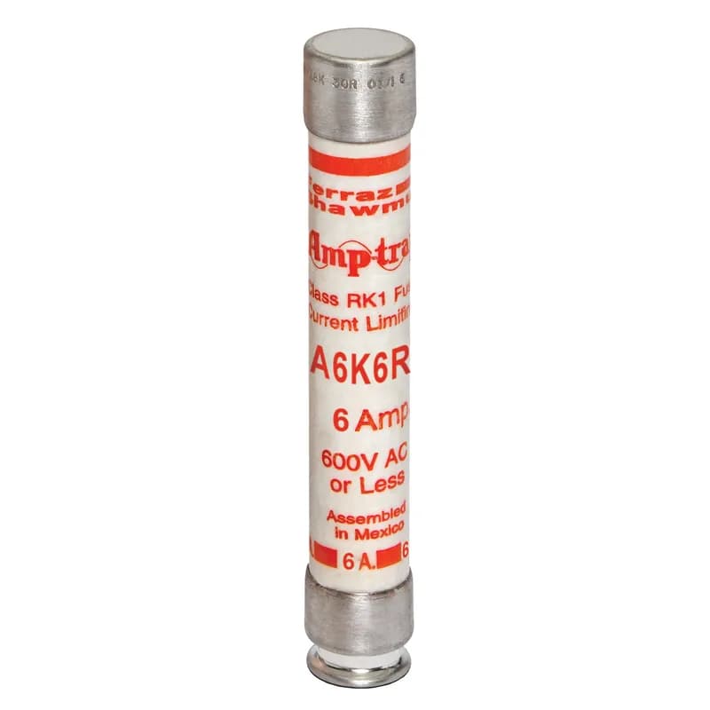 Fuse A6K-R - Class RK1 - Fast-Acting 600VAC 300VDC 6A Ferrule Amp-Trap®