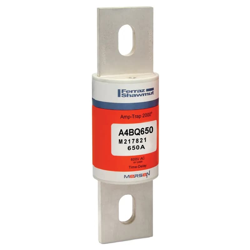 Mersen A4BQ650 - Fuse A4BQ - Class L - Time-Delay 600VAC 500VDC 650A Blade Amp-Trap 2000®