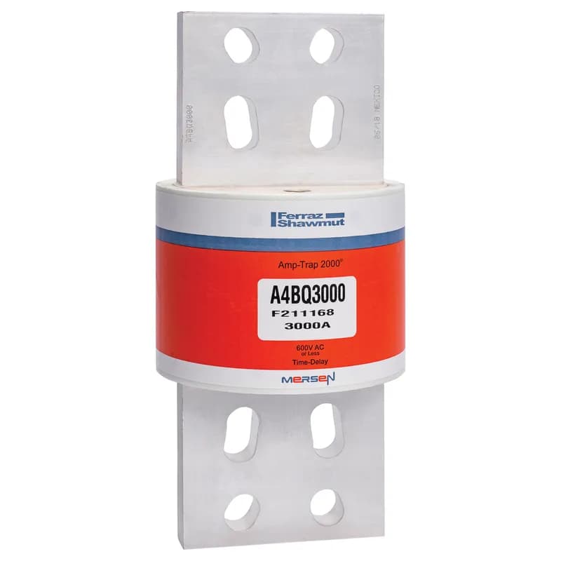 Mersen A4BQ3000 - Fuse A4BQ - Class L - Time-Delay 600VAC 500VDC 3000A Blade Amp-Trap 2000®