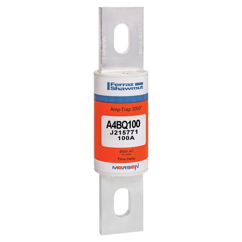 Fuse A4BQ - Class L - Time-Delay 600VAC 500VDC 100A Blade Amp-Trap 2000®