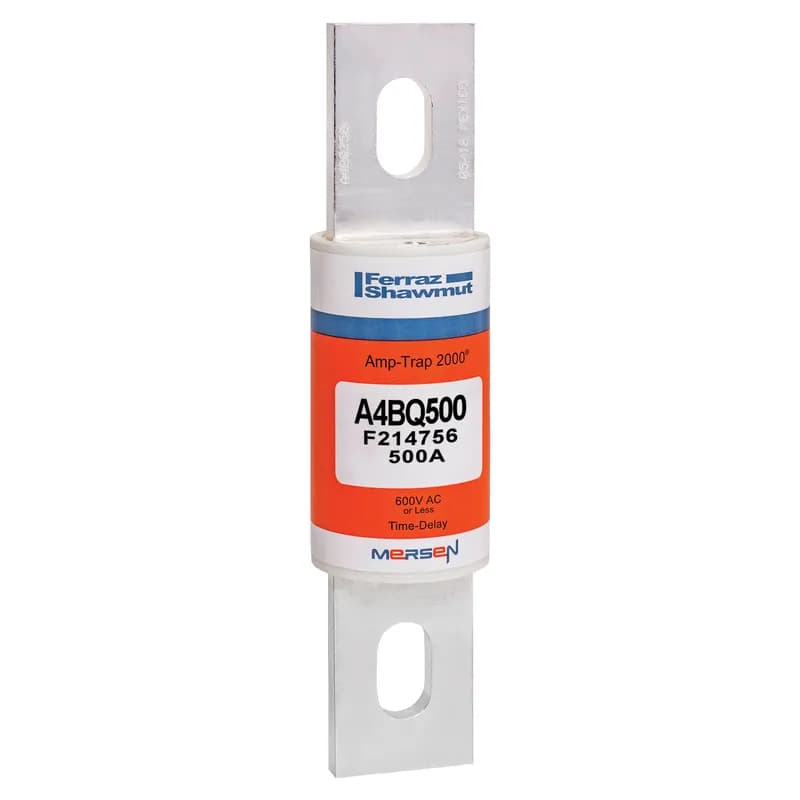 Fuse A4BQ - Class L - Time-Delay 600VAC 500VDC 500A Blade Amp-Trap 2000®