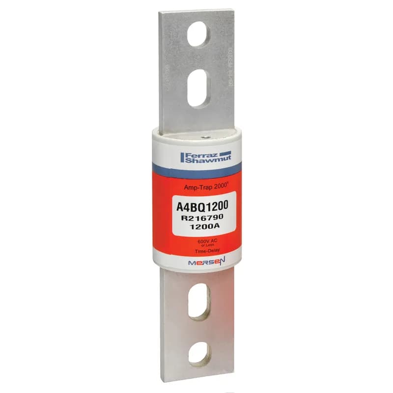 Fuse A4BQ - Class L - Time-Delay 600VAC 500VDC 1200A Blade Amp-Trap 2000®