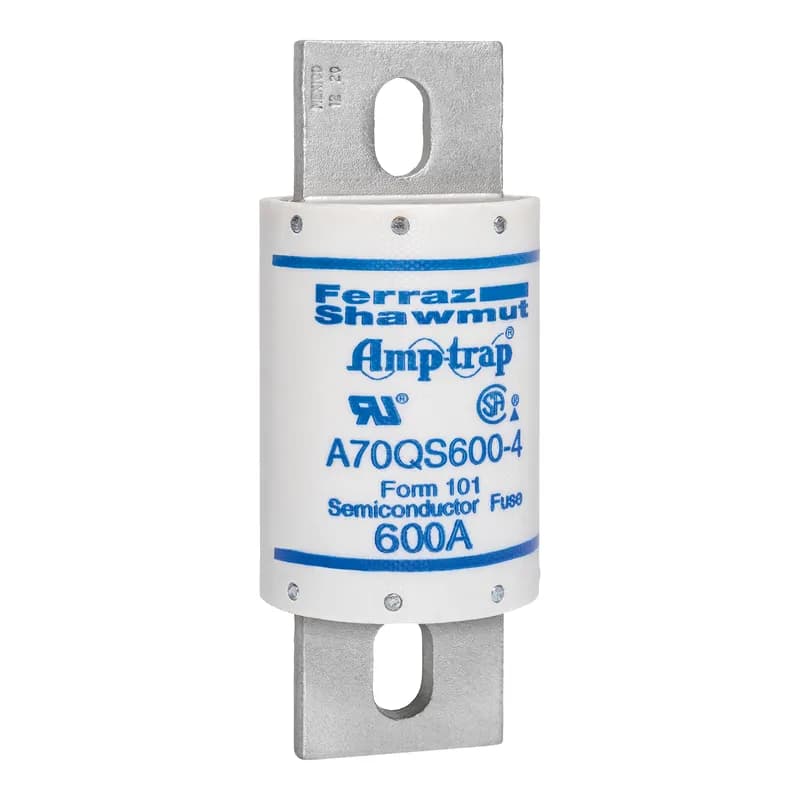 Mersen A70QS600-4 - High Speed Fuse Amp-Trap® A70QS 700VAC 700VDC 600A Bolted Blade