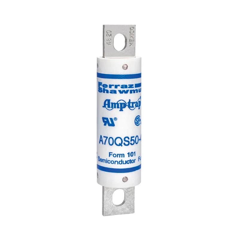 Mersen A70QS50-4 - High Speed Fuse Amp-Trap® A70QS 700VAC 700VDC 50A Bolted Blade