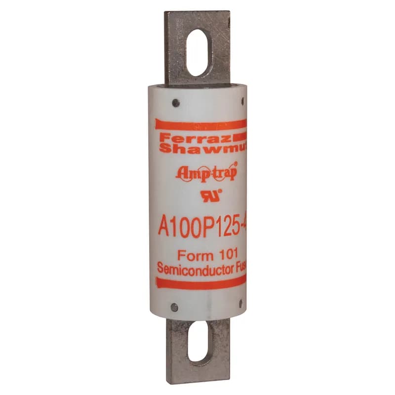 Mersen A100P125-4 - High Speed Fuse Amp-Trap® A100P 1000VAC 750VDC 125A Bolted Blade
