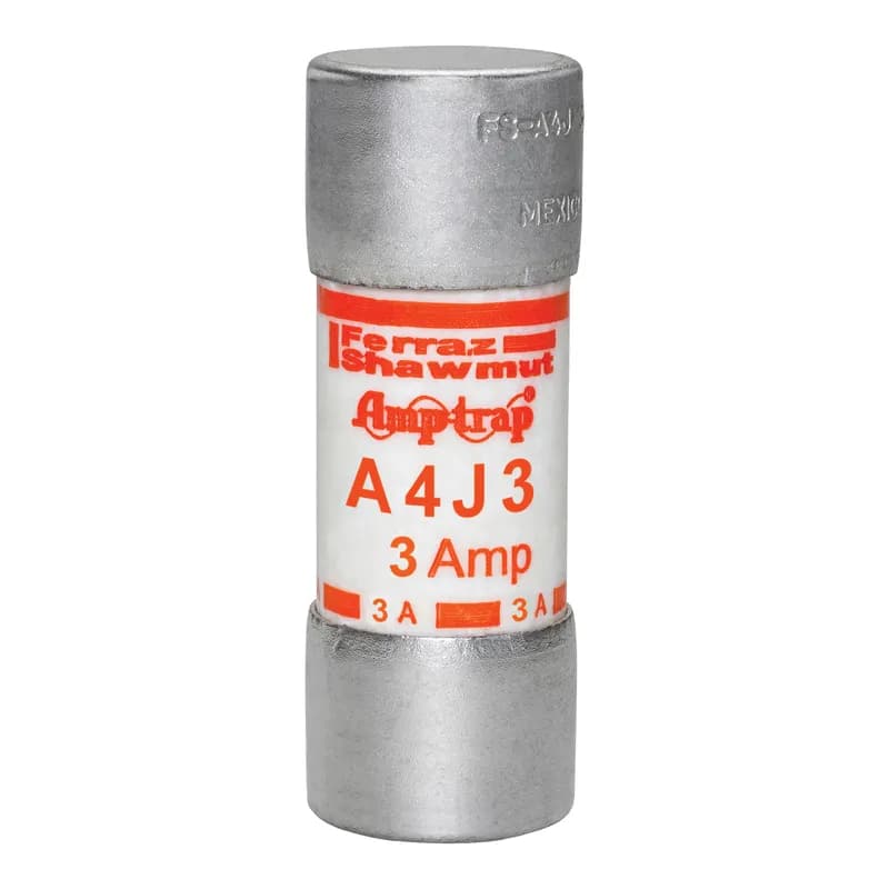Fuse A4J - Class J - Fast-Acting 600VAC 300VDC 3A Ferrule Amp-Trap®