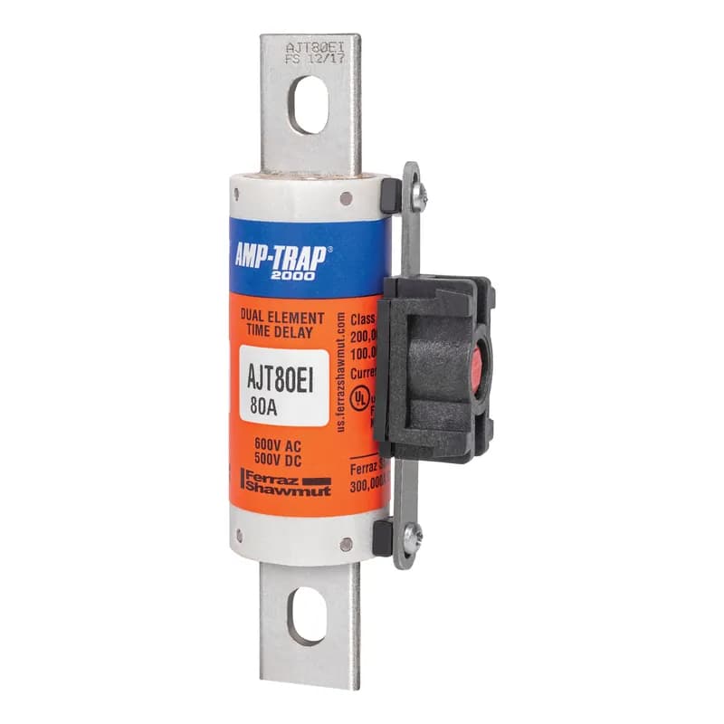 Fuse AJT - Class J - Time-delay 600VAC 500VDC 80A Blade EI Indicator Amp-Trap 2000®