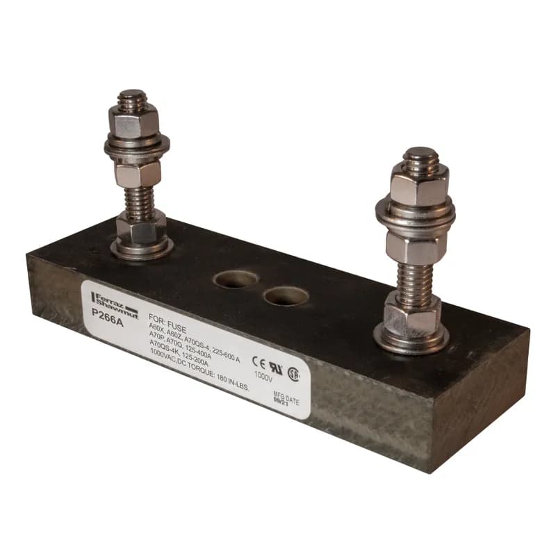 Fuse Block 1000VAC 1000VDC 400A 1-Pole Stud center to center: 4.06 inch