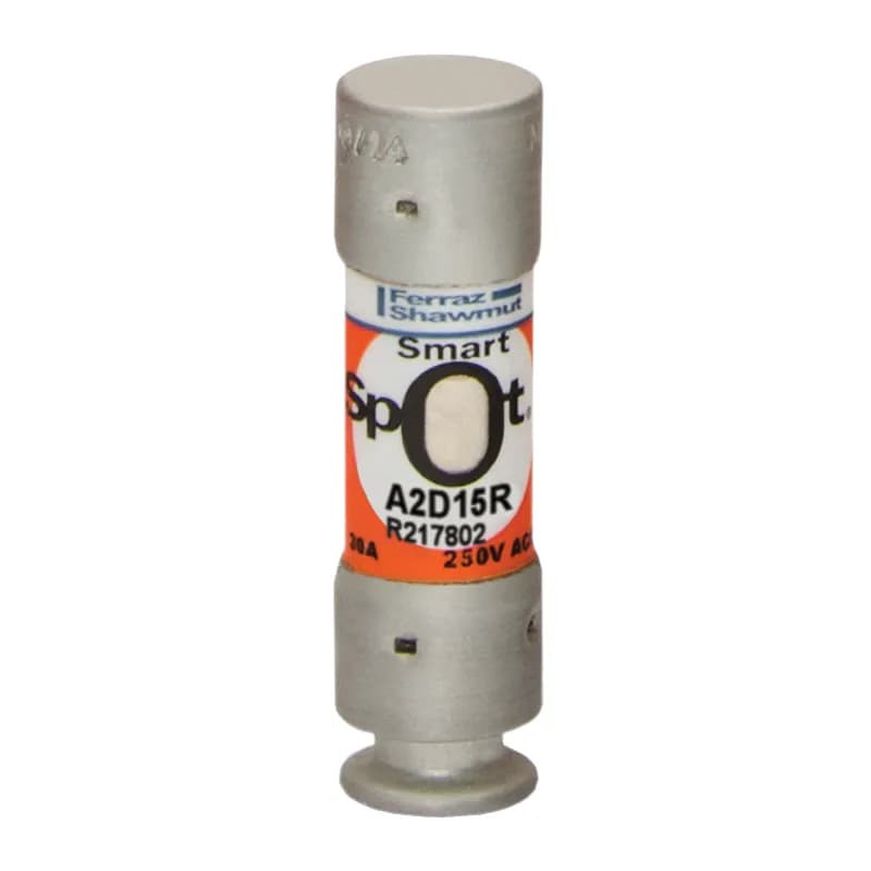 Fuse A2D-R - Class RK1 - Time-Delay 250VAC 250VDC 15A Ferrule SmartSpot® Amp-Trap 2000®