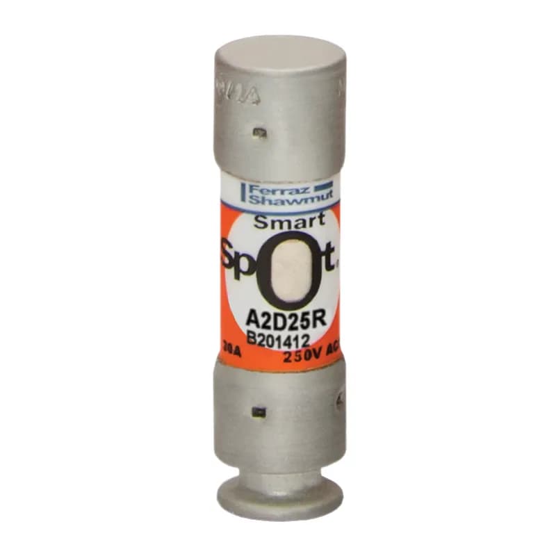 Fuse A2D-R - Class RK1 - Time-Delay 250VAC 250VDC 25A Ferrule SmartSpot® Amp-Trap 2000®