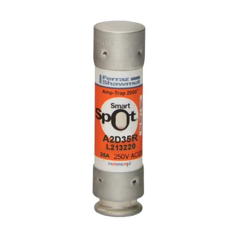 Fuse A2D-R - Class RK1 - Time-Delay 250VAC 250VDC 35A Ferrule SmartSpot® Amp-Trap 2000®