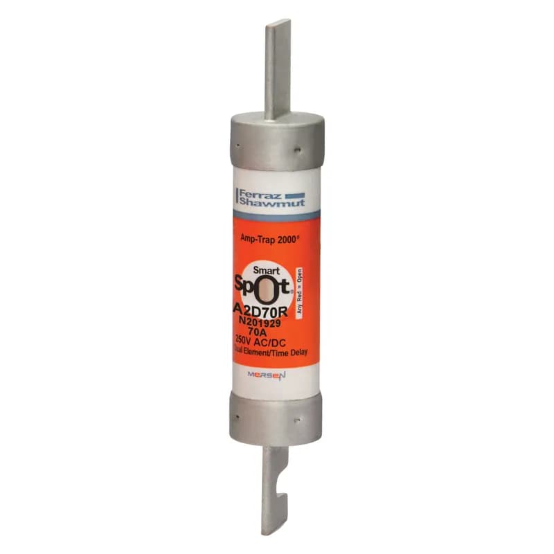 Fuse A2D-R - Class RK1 - Time-Delay 250VAC 250VDC 70A Blade SmartSpot® Amp-Trap 2000®