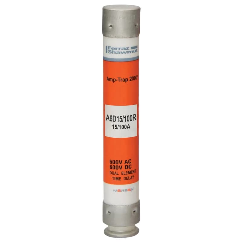 Fuse A6D-R - Class RK1 - Time-Delay 600VAC 600VDC 0.15A Ferrule Amp-Trap 2000®