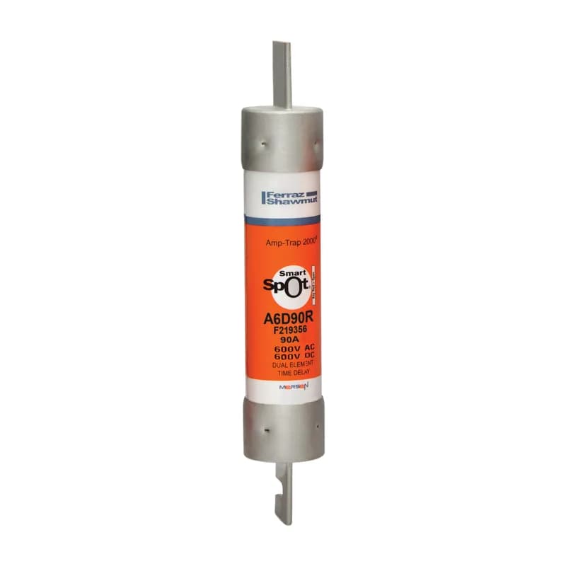 Fuse A6D-R - Class RK1 - Time-Delay 600VAC 600VDC 90A Blade SmartSpot® Amp-Trap 2000®