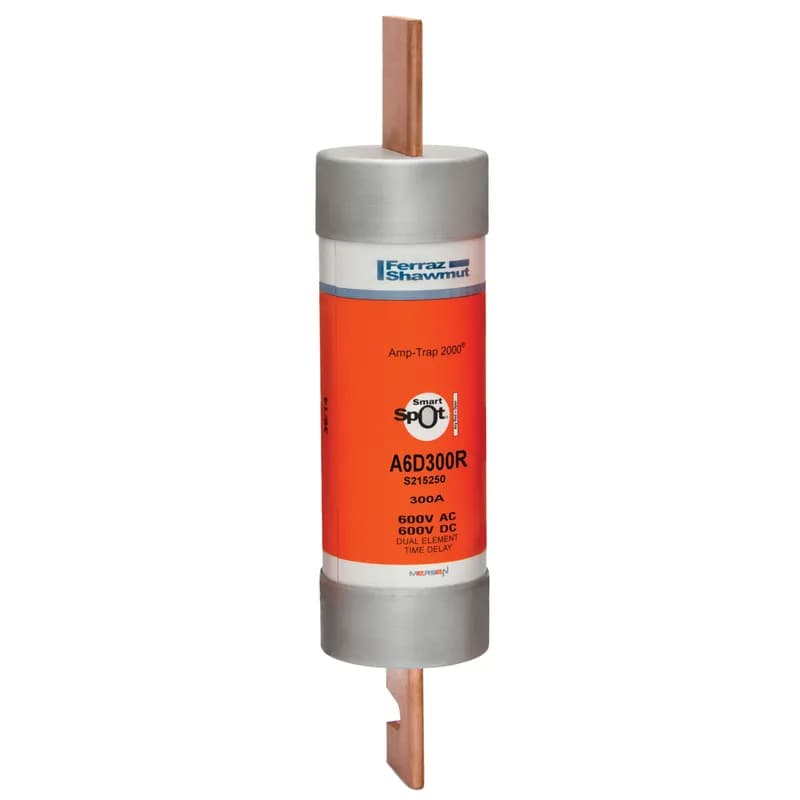 Mersen A6D300R - Fuse A6D-R - Class RK1 - Time-Delay 600VAC 600VDC 300A Blade SmartSpot® Amp-Trap 2000®