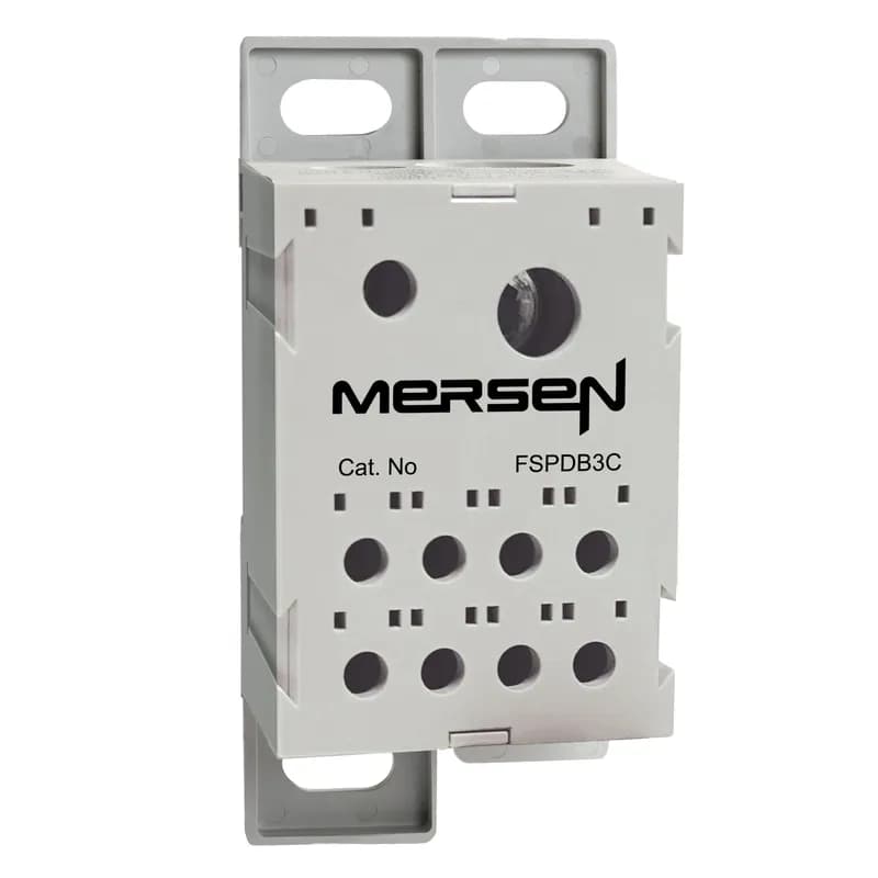 FSPDB Series UL 1059 Finger-Safe Power Distribution Block 1500V 310A - 310A 1-Pole 2 - 8 openings; 350 mcm 2/0 - #14 --- #2 - #14