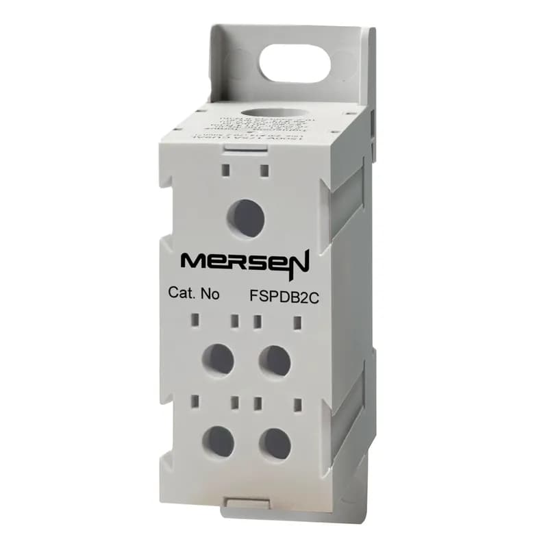 FSPDB Series UL 1059 Finger-Safe Power Distribution Block 1500V 175A - 175A 1-Pole 1 - 4 openings; 2/0 - #14 --- #2 - #14