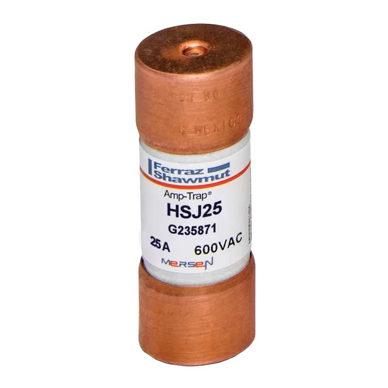 Fuse HSJ - Class J - High-Speed 600VAC 500VDC 25A Ferrule Amp-Trap®