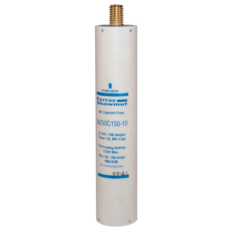 Medium Voltage Capacitor Fuse 2500VAC 150A Male To Female Stud Visual Indicator Type 10 Amp-Trap®