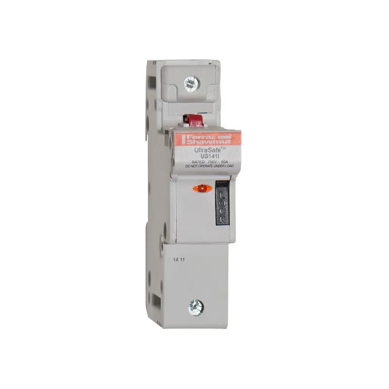 Fuse Holder UltraSafe™ 800VAC 1000VDC UL Fuse size 14x51 1-Pole Visual Indicator Pressure Plate IP20