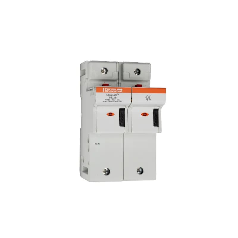 Fuse Holder UltraSafe™ 800VAC 1000VDC UL Fuse size 22x58 2-Pole Visual Indicator Pressure Plate IP20