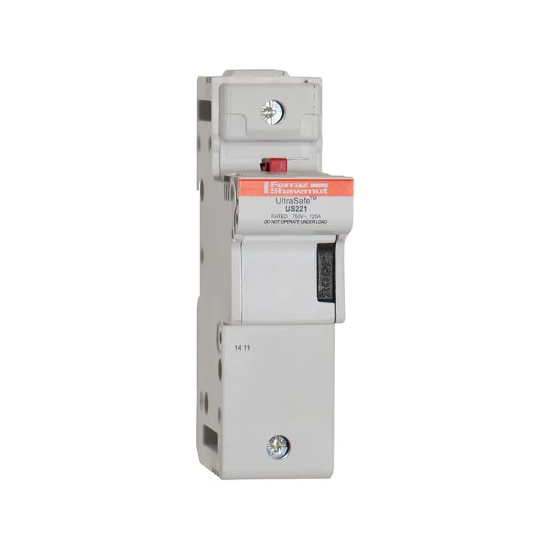 Fuse Holder UltraSafe™ 800VAC 1000VDC UL Fuse size 22x58 1-Pole Pressure Plate IP20