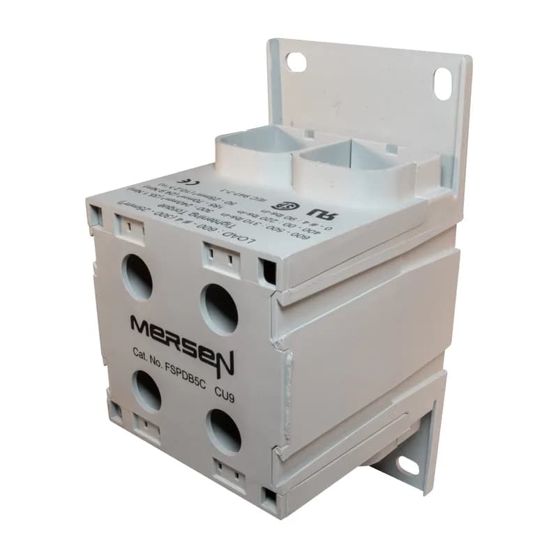 FSPDB Series UL 1059 Finger-Safe Power Distribution Block 600V 840A - 840A 1-Pole 2 - 2 openings; 600 - #4 --- 600 - #4