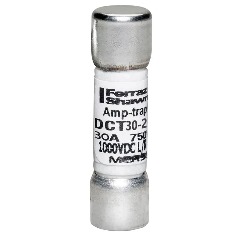 Fuse DCT - Midget - Fast-Acting 750VAC 1000VDC 30A Ferrule Amp-Trap®
