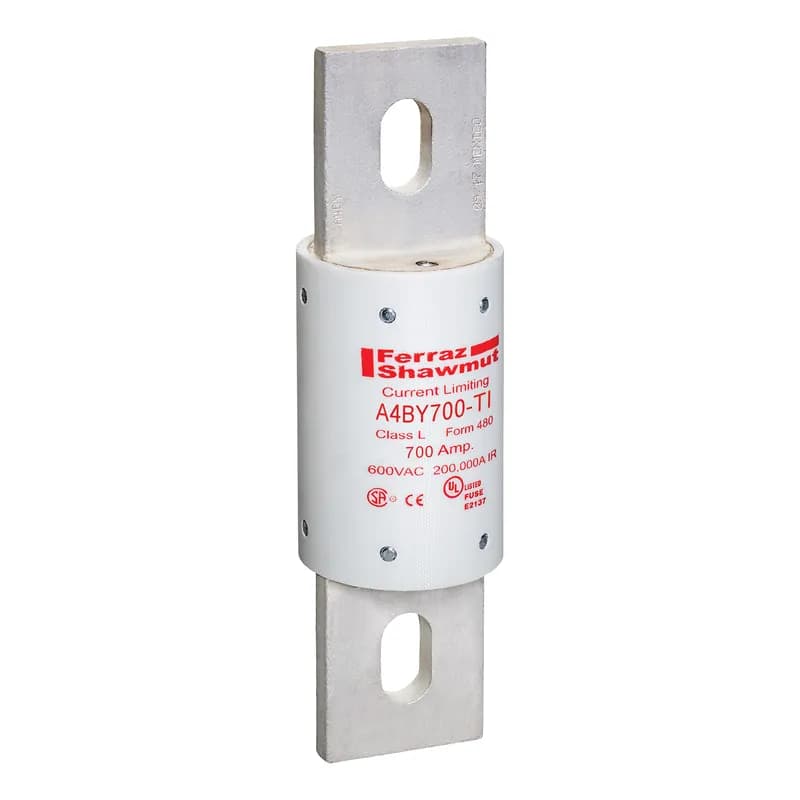 Fuse A4BY - Class L - Time-Delay 600VAC 300VDC 700A Blade TI Indicator Amp-Trap®