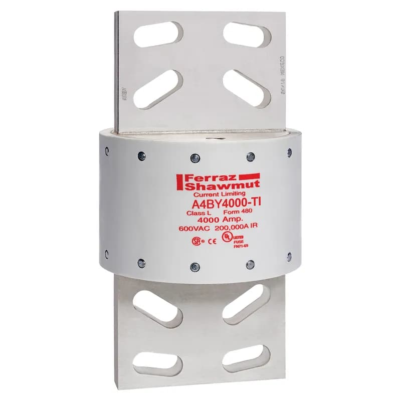 Fuse A4BY - Class L - Time-Delay 600VAC 300VDC 4000A Blade TI Indicator Amp-Trap®
