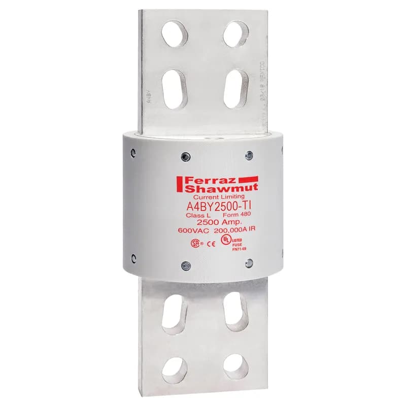 Fuse A4BY - Class L - Time-Delay 600VAC 300VDC 2500A Blade TI Indicator Amp-Trap®