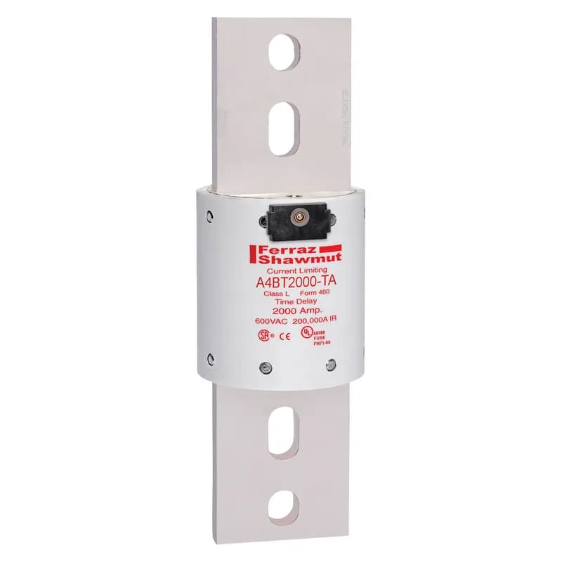 Fuse A4BT - Class L - Time-Delay 600VAC 500VDC 2000A Blade TA Indicator Amp-Trap®