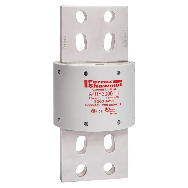 Fuse A4BY - Class L - Time-Delay 600VAC 300VDC 3000A Blade TI Indicator Amp-Trap®