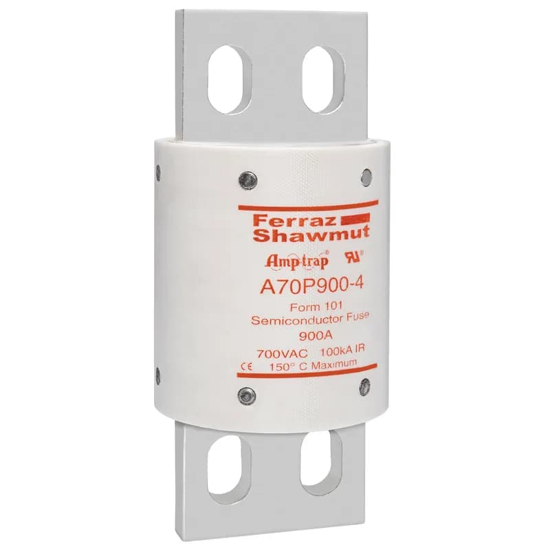Mersen A70P900-4 - High Speed Fuse Amp-Trap® A70P 700VAC 650VDC 900A Bolted Blade