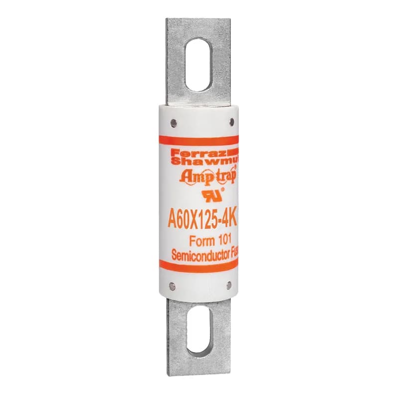 Mersen A60X125-4K - High Speed Fuse Amp-Trap® A60X 600VAC 125A Bolted Blade 4K