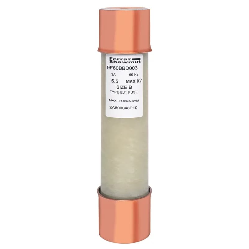 Medium Voltage Potential Transformer Fuse 5500VAC 3A Ferrule Series: BBD Visual Indicator Amp-Trap®
