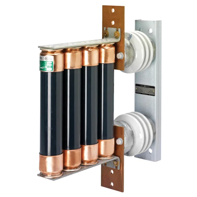 Fuse supports, non-disconnecting, are used primarily in potential transformer circuits, or where there is some other disconnecting or isolating device in series with the fuse in the circuit. Disconnecting switch devices have the additional feature of serving to isolate the equipment they protect. It should be noted that disconnecting switches are not load-breaking devices, therefore, the circuit must be open prior to the fuse disconnection. Select either a fuse support or a disconnecting switch for each fuse. Fuse supports and disconnecting switches include live parts for both ends. Both fuse supports and fuse disconnect switches can be mounted vertically or horizontally. The type EK are used for indoor installations while the type EKO are used outdoors. 25800 Volts EKO-1DD CHM series.