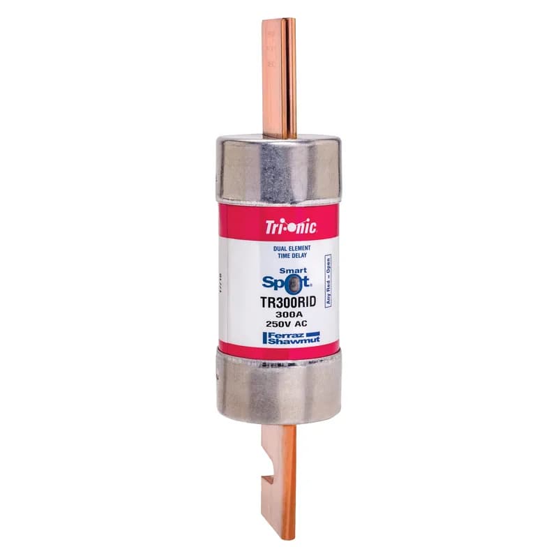 Mersen TR300RID - Fuse TR-R - Class RK5 - Time-Delay 250VAC 250VDC 300A Blade SmartSpot® Tri-Onic®