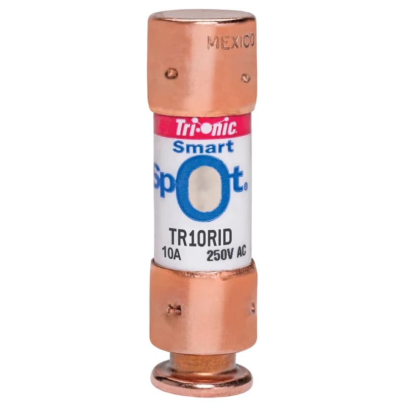 Mersen TR10RID - Fuse TR-R - Class RK5 - Time-Delay 250VAC 160VDC 10A Ferrule SmartSpot® Tri-Onic®