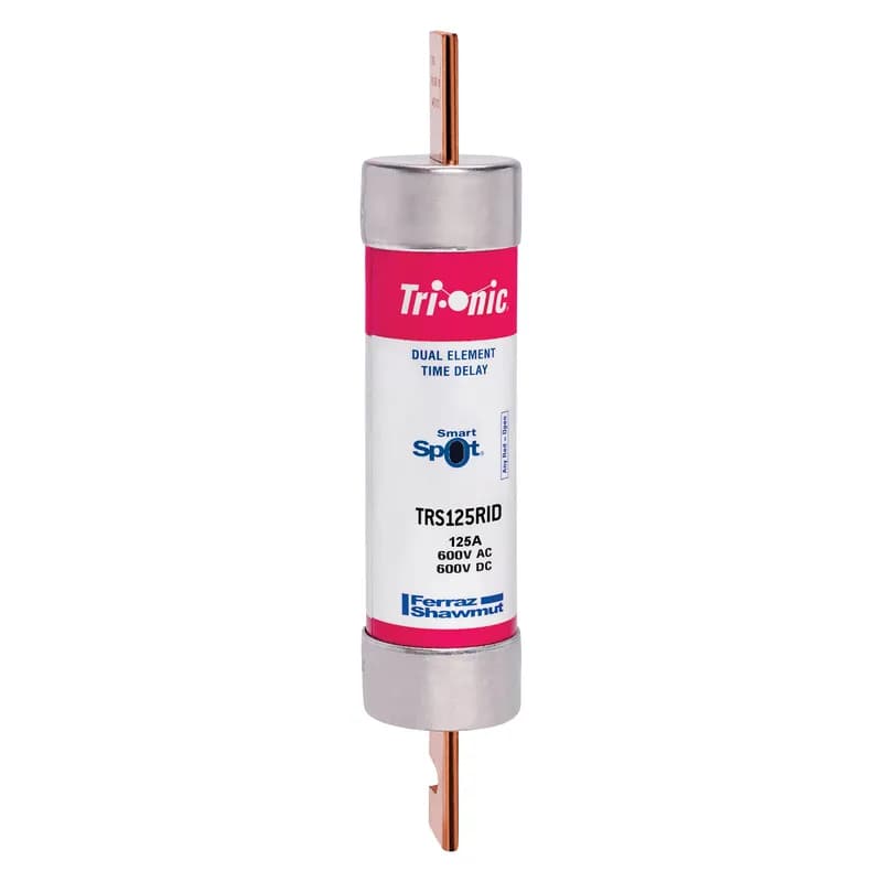 Fuse TRS-R - Class RK5 - Time-Delay 600VAC 600VDC 125A Blade SmartSpot® Tri-Onic®