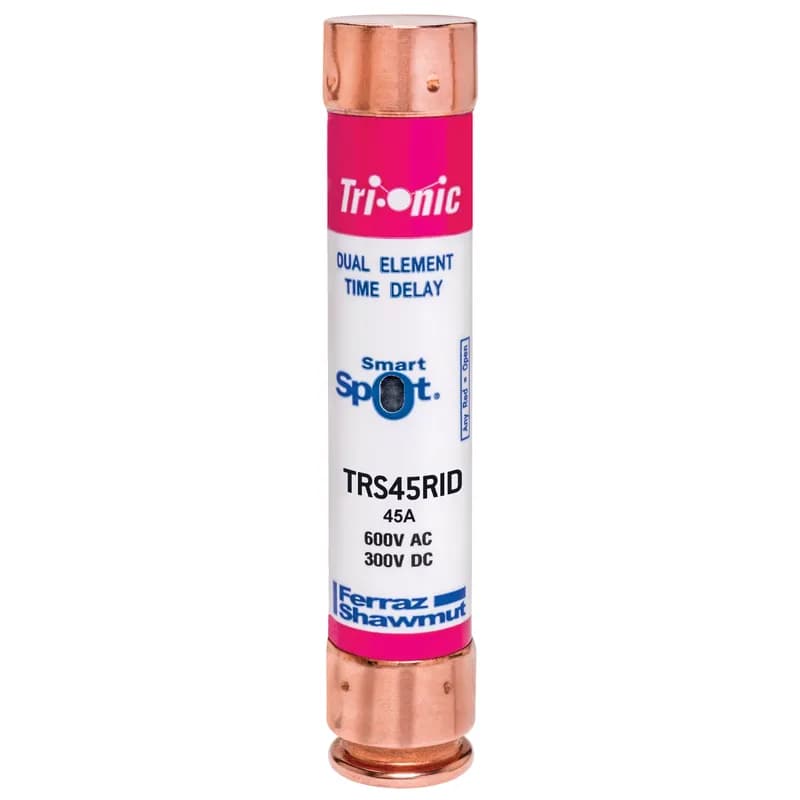 Fuse TRS-R - Class RK5 - Time-Delay 600VAC 300VDC 45A Ferrule SmartSpot® Tri-Onic®