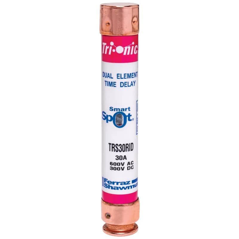 Fuse TRS-R - Class RK5 - Time-Delay 600VAC 300VDC 30A Ferrule SmartSpot® Tri-Onic®