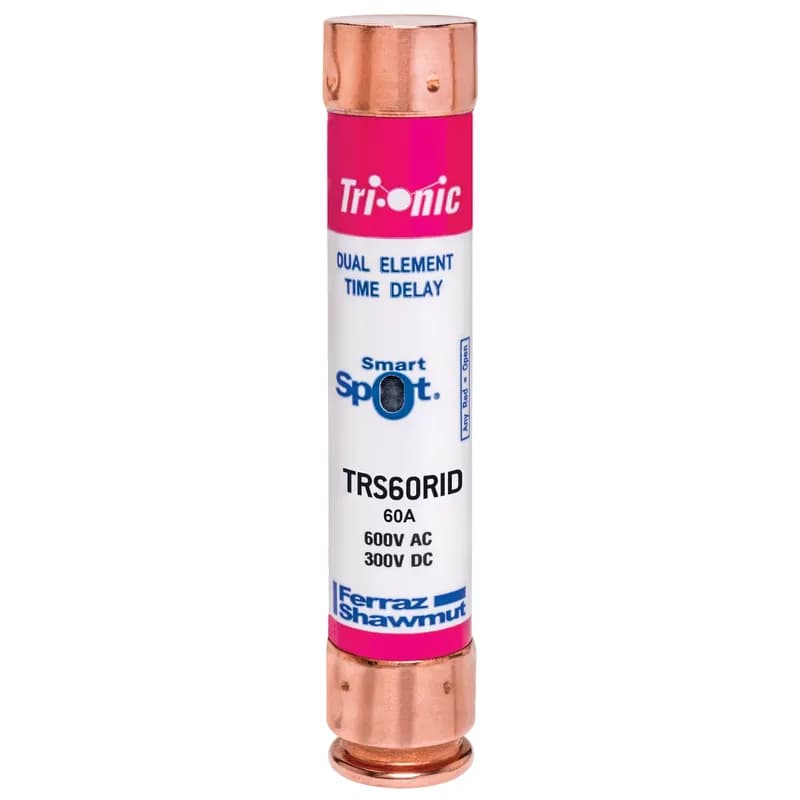 Fuse TRS-R - Class RK5 - Time-Delay 600VAC 300VDC 60A Ferrule SmartSpot® Tri-Onic®